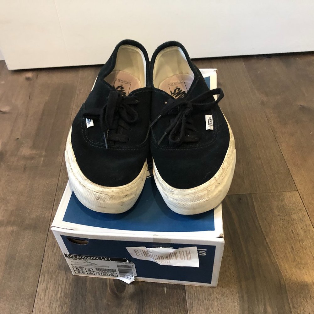 VANS OG Authentic LX 'Black Suede' Size US 8 Mens